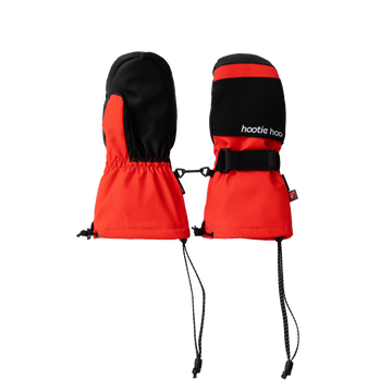 Kids Bearclaw Mittens - True Red/Raven Black