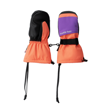 Kids Bearclaw Mittens - Coral/Grape