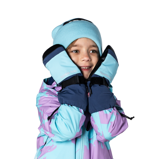 Kids Bearclaw Mittens - Sea Blue/Turquoise