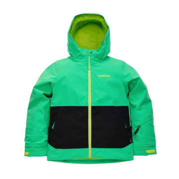 Kids Pinnakle Insulated Jacket - Toucan Green/Raven Black
