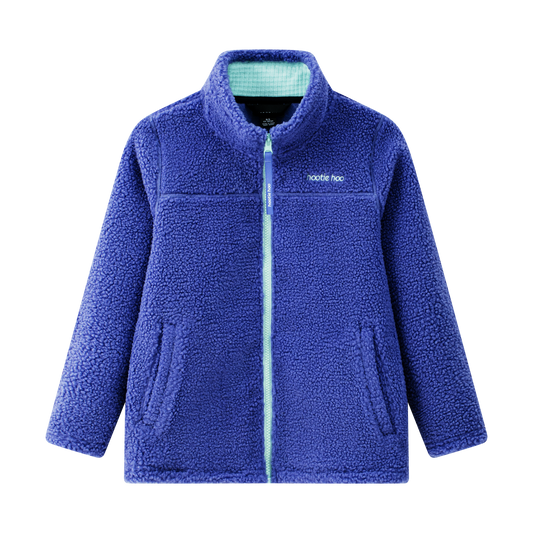 Kids Eyas Popcorn Fleece Jacket - Blue Shadow