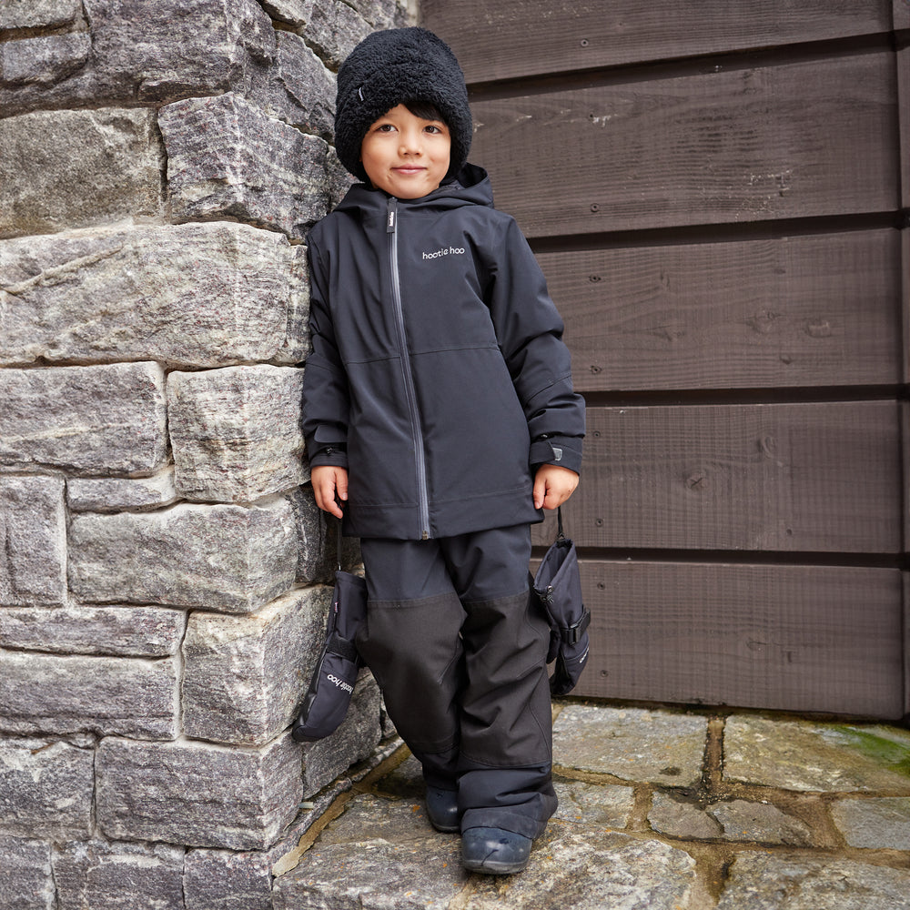Kids Pinnakle Insulated Bib Snow Pants - Raven Black