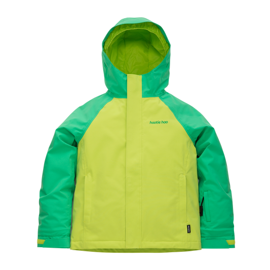 Kids Hayden Insulated Jacket - Toucan Green/Lime Punch