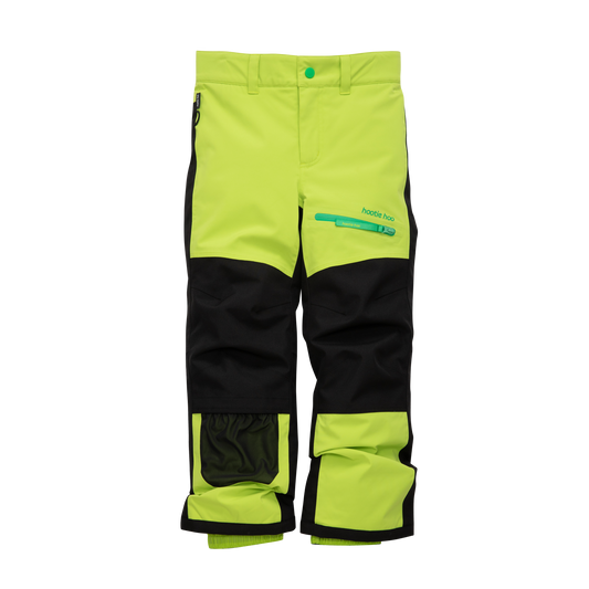 Kids Hayden Insulated Snow Pants - Lime Punch/Raven Black
