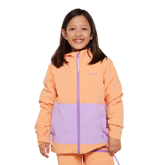 Kids Pinnakle Insulated Jacket - Apricot/Lavender
