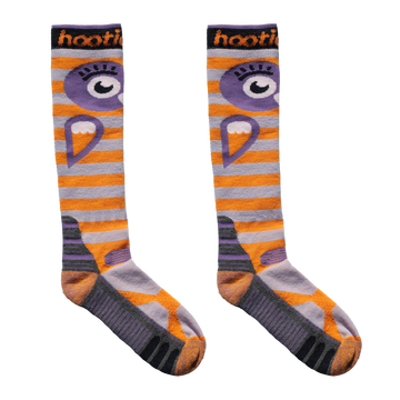 Kids Snowy Owl Midweight Ski & Snowboard Socks - Lavender