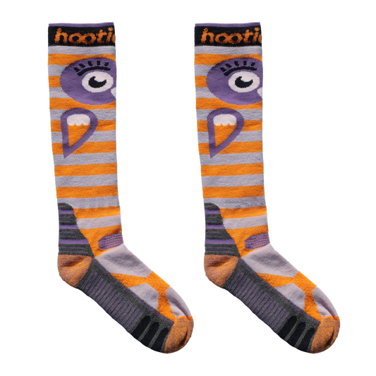 Kids Snowy Owl Midweight Ski & Snowboard Socks - Lavender