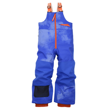 Kids Pinnakle Insulated Bib Snow Pants - Blue Breezy Day
