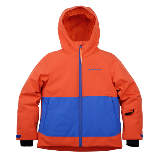 Kids Pinnakle Insulated Jacket - Flame/Vivid Blue