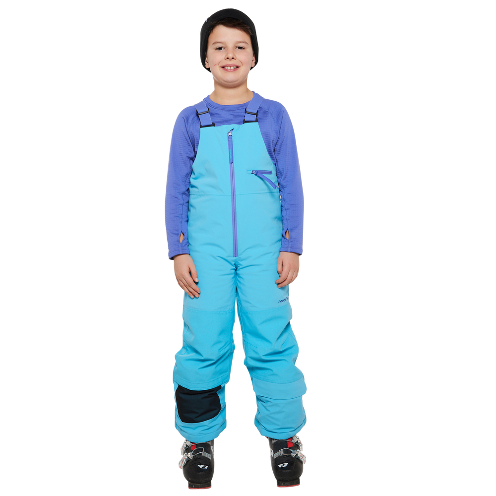 Kids Pinnakle Insulated Bib Snow Pants - Cyan