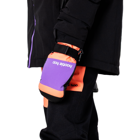Kids Bearclaw Mittens - Coral/Grape
