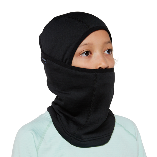 Kids Torrent Fleece Balaclava - Raven Black