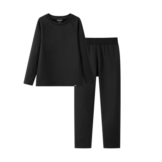Kids Torrent Layering Fleece Set - Raven Black