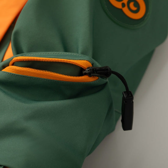 Hootie Hoo Kids Vista Insulated Snowsuit in Cedar/Marigold — product detail