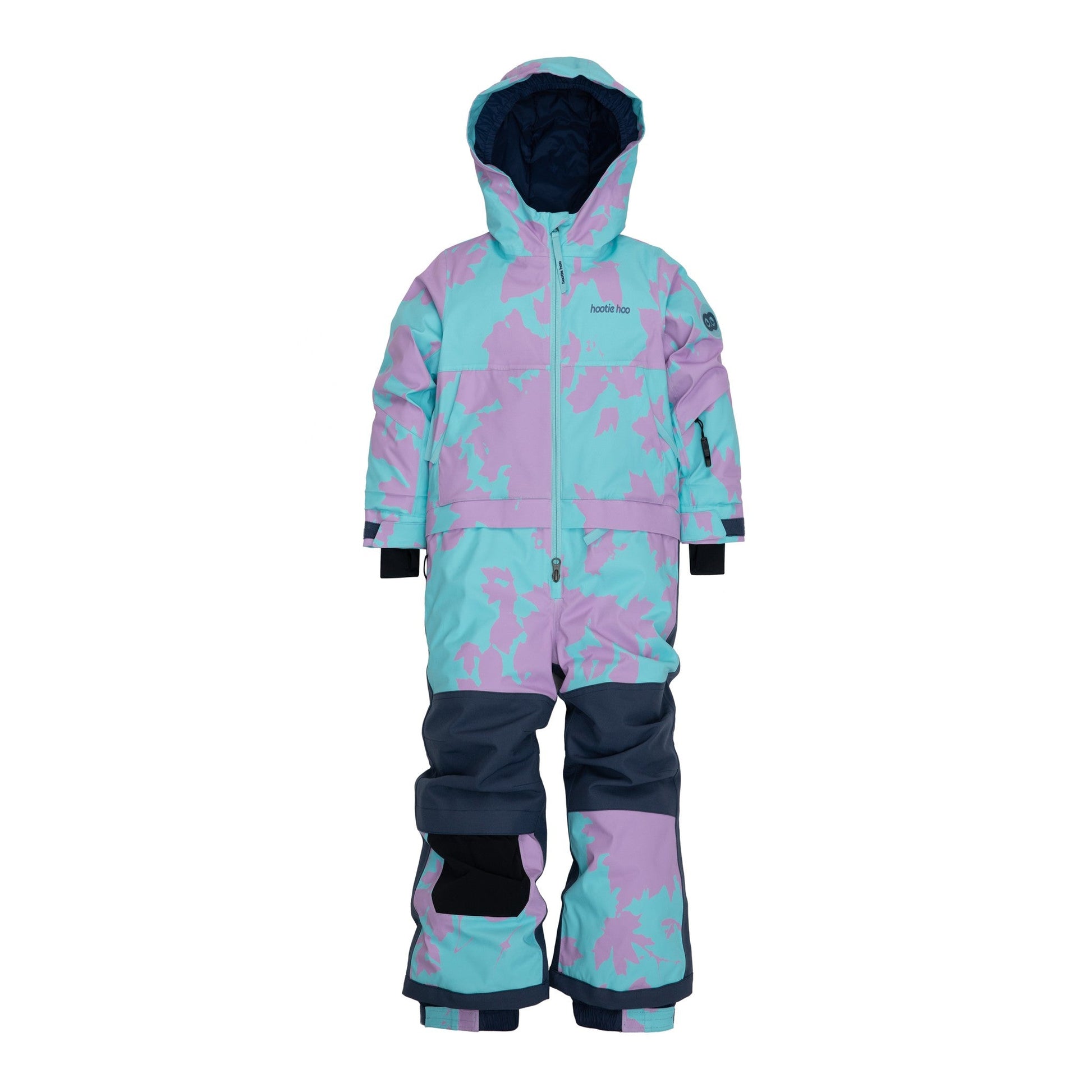 Hootie Hoo Kids Vista Insulated Snowsuit in Cyanotype — front view